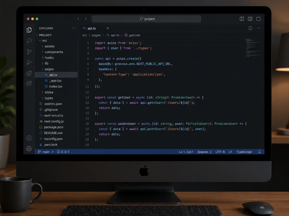 via-mac native software interface on a Mac display